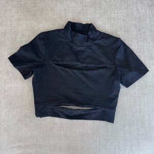 Tiger Mist Charcoal High Neck Top